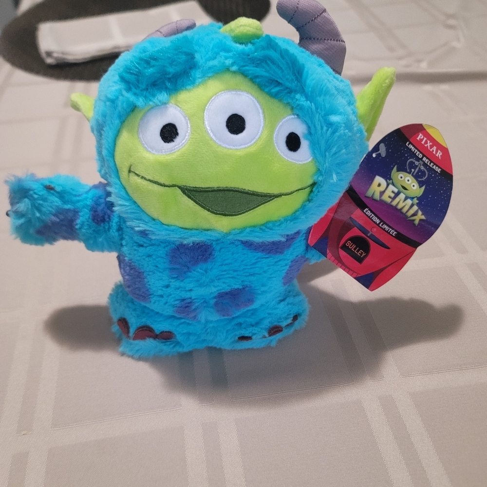 Remix Sulley Plush Toy - Blue and Green